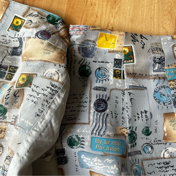 Vintage 90s vintage 100% Silk Mail Wrap Skirt - Picture 11 of 14